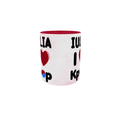 I love kpop (numele dorit), cana ceramica, 330ml, cgs1825